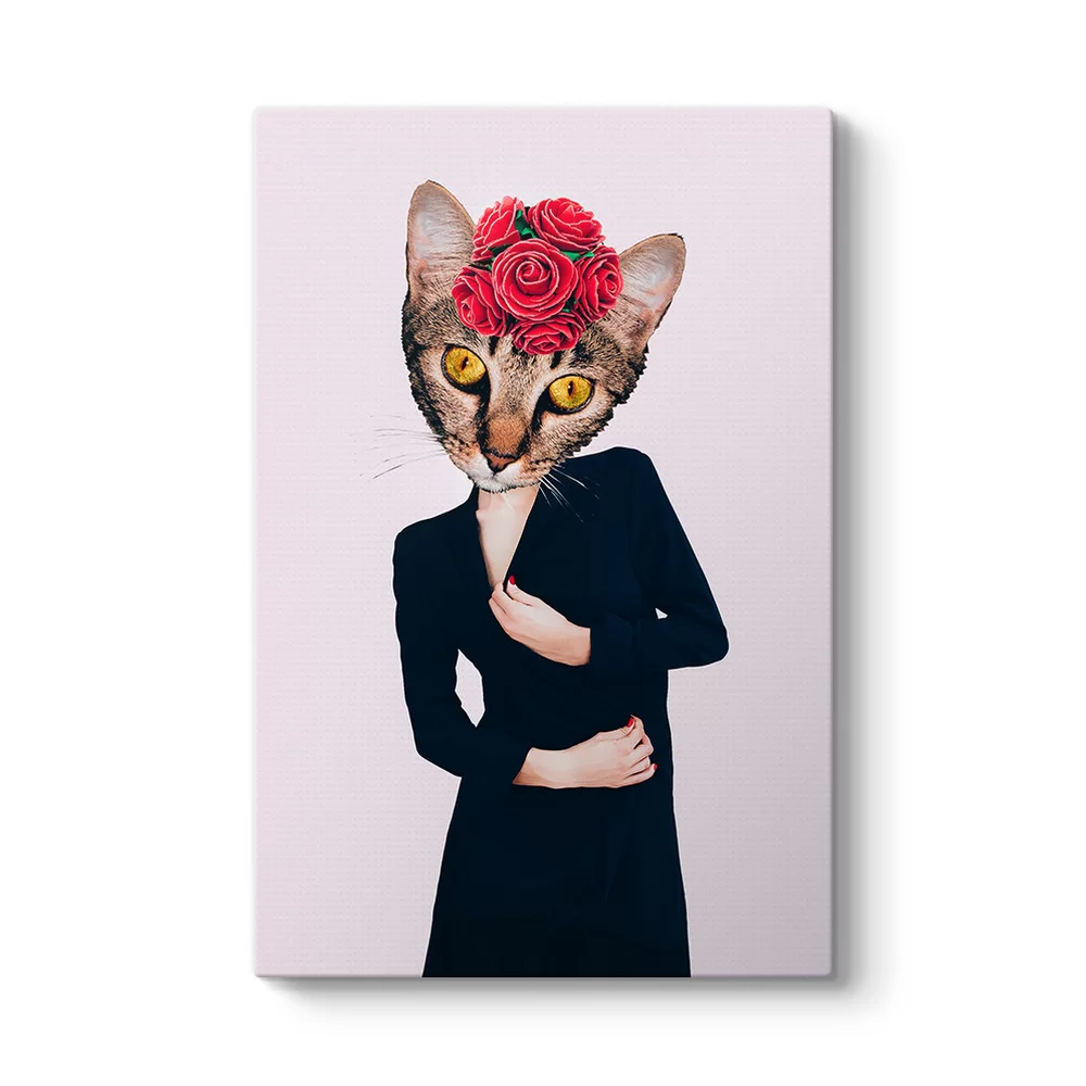 Lady Cat Retro Tablo
